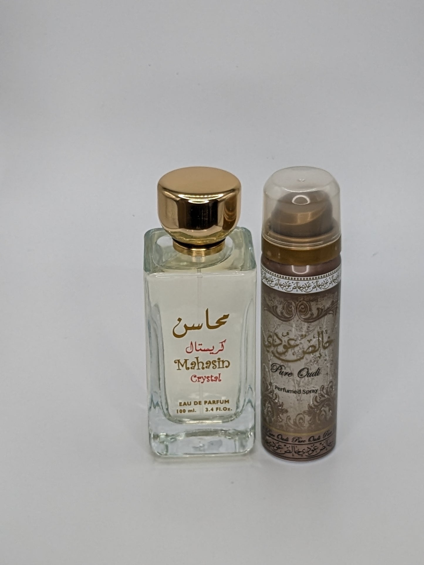 Mahasin Crystal Ladies 100ml Spray Perfume EDP + Deodorant by Lattafa